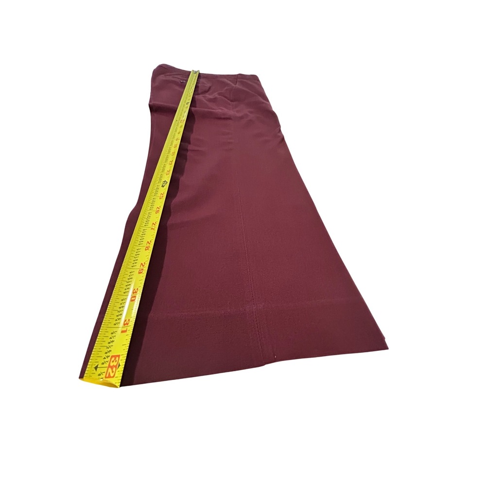 J.Crew Burgundy Cotton Blend Straight Leg Trousers Dress Pants Size‎ 6
